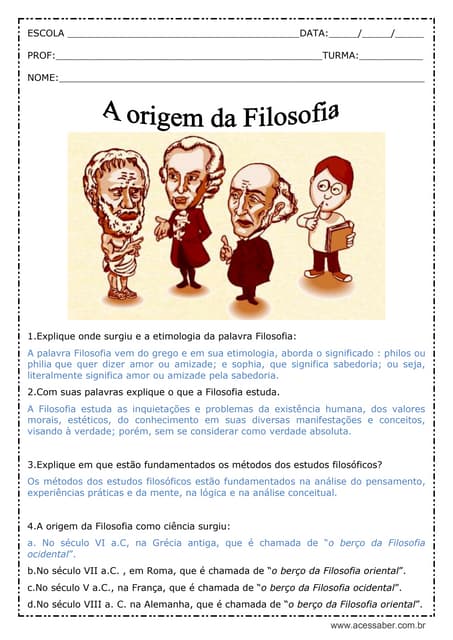 A origem da filosofia | PDF