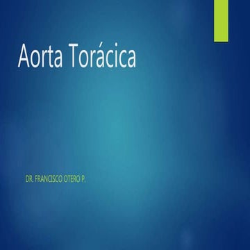 Aorta torácica y abdominal