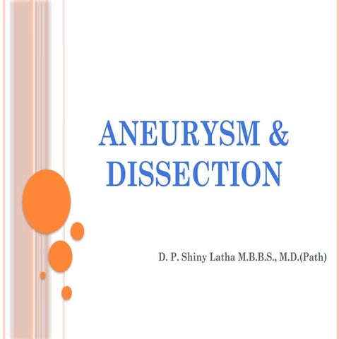 AORTIC ANEURYSM & AORTIC DISSECTION.pptx