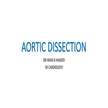 Aortic dissection ppt | PPTX