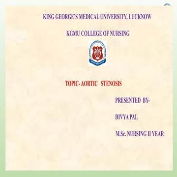Aortic stenosis and aortic regurgitation