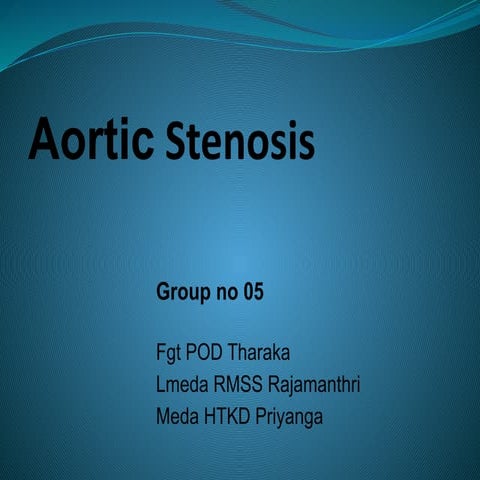 Aortic Stenosis after spread in human body.pptx