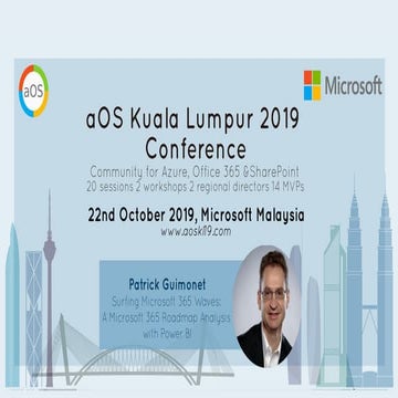 2019-10-19 aOS KL Surfing the waves of Office 365