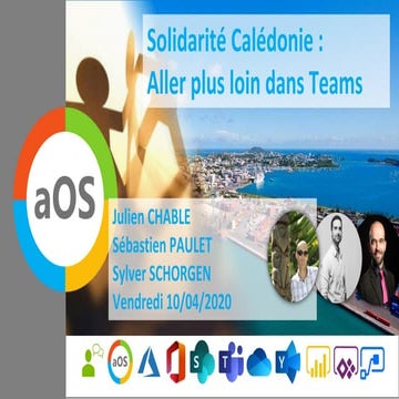 aOS Solidarite NC - Aller plus loin dans teams