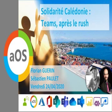 aOS solidarite NC - Teams, apres le rush