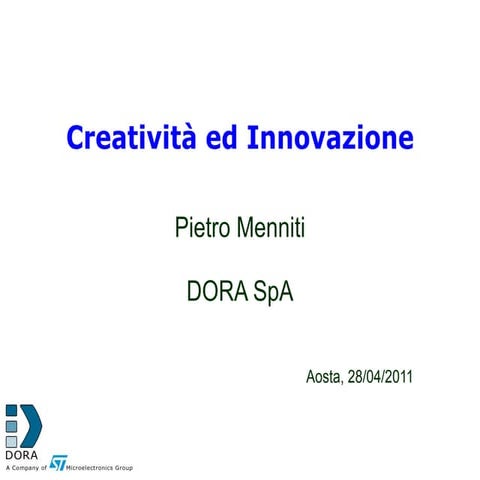 Aosta Creatività e innovazione