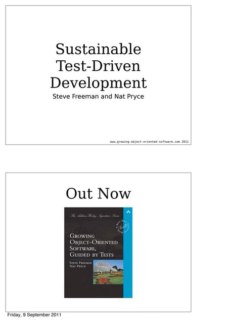 Sustaining Test-Driven Development