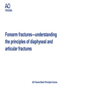 Forearm fractures | PPTX
