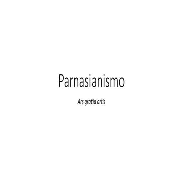 Parnasianismo