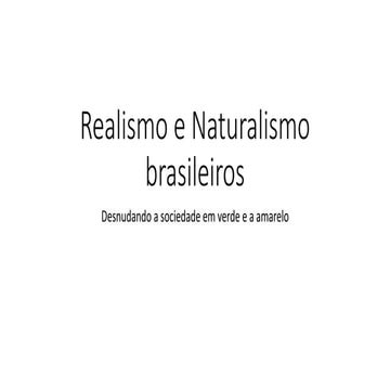 Realismo-naturalismo brasileiros