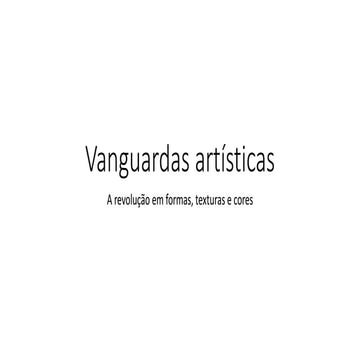Vanguardas européias