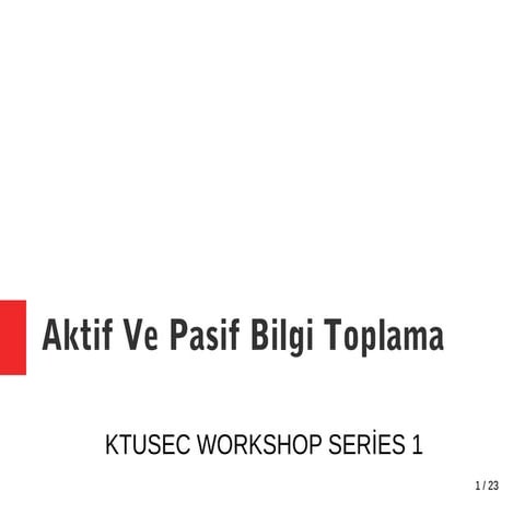 İnformation Gathering - Bilgi Toplama (Cyber Security - Siber Güvenlik))