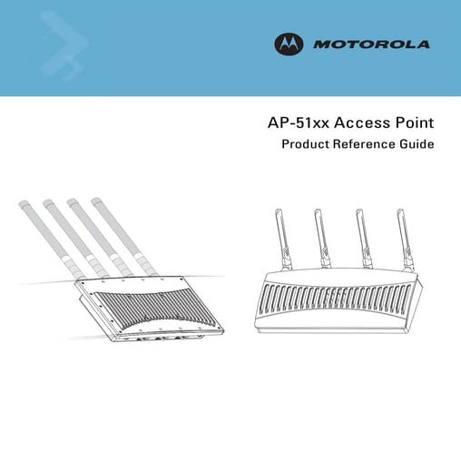 Ap 51xx access point product reference guide (part no. 72 e-113664-01 rev. b)