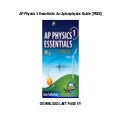 AP Physics 1 Essentials: An Aplusphysics Guide [FREE]