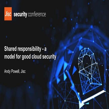 Shared responsibility - a model for good cloud security