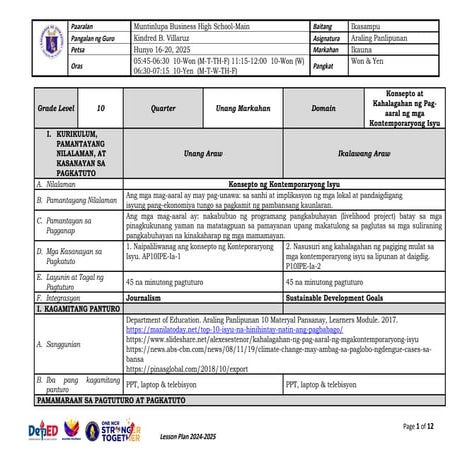 Araling Panlipunan Grade-10 - Learning Module - Quarter 1 - Module 1 4 ...