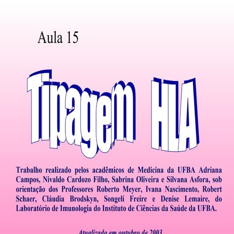 Ap15 - Tipagem HLA