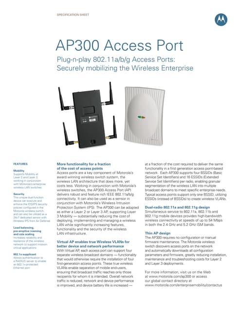 Ap621 spec sheet | PDF