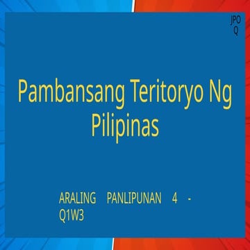 Teritoryo | PPTX