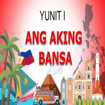 Araling Panlipunan Grade 4 Yunit 1 Aralin 1