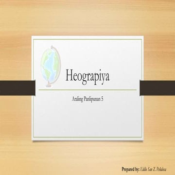 Ang Heograpiya Pptx