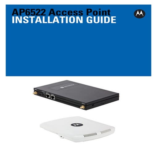 Ap6522 access point installation guide