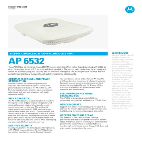 Ap6532 spec sheet