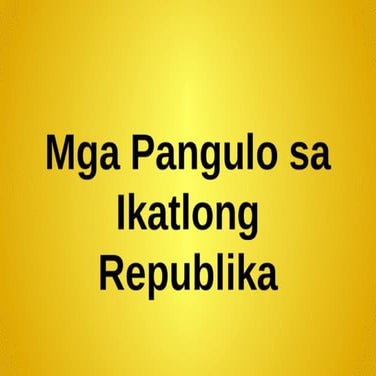 AP 6 PPT Q3 - Mga Pangulo Ng Ikatlong Republika.pptx