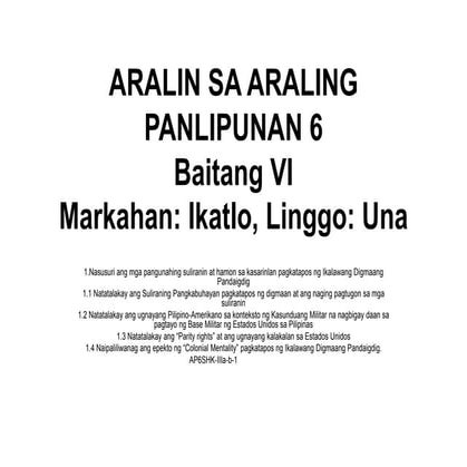 Mga Hamon at Suliranin sa Kasarinlan Pagkatapos ng Ikalawang Digmaan