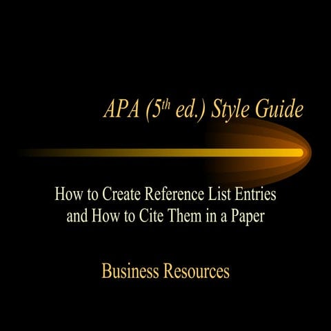 APA Format Examples | PPT