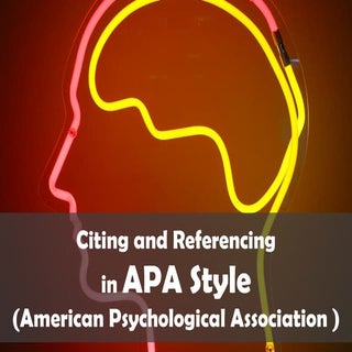 How to cite and reference in APA style