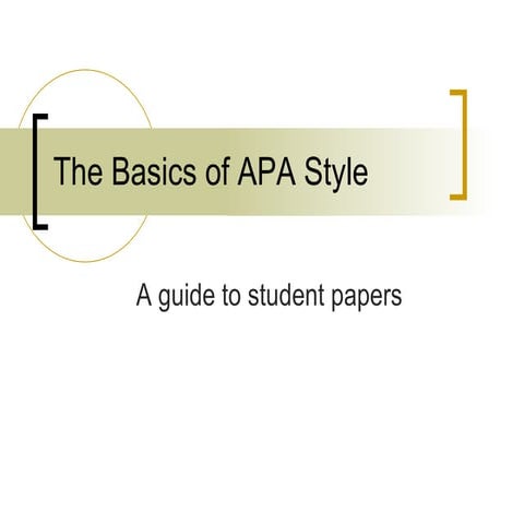 Apa Citation Style