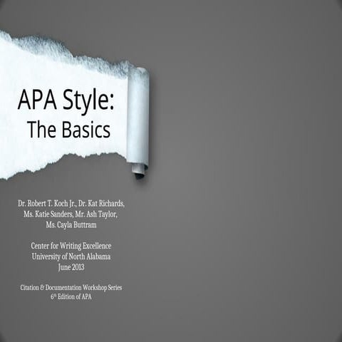 APA 6e PPT.ppt CREATE PROPER REFERENCE F