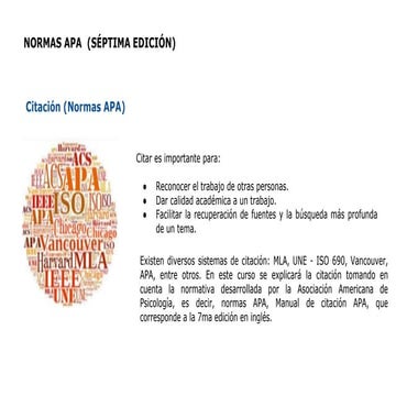Citas textuales apa 2019 | PPTX
