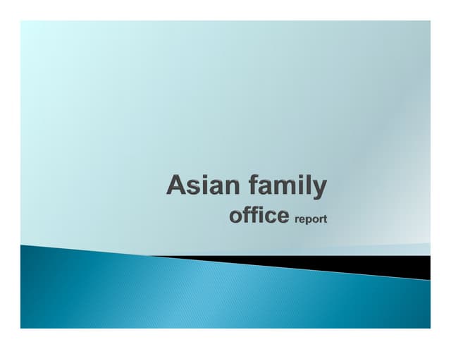 Apac Family Office Report 2012