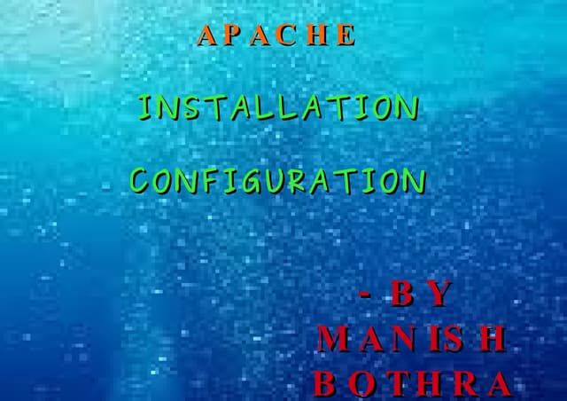 Apache Presentation