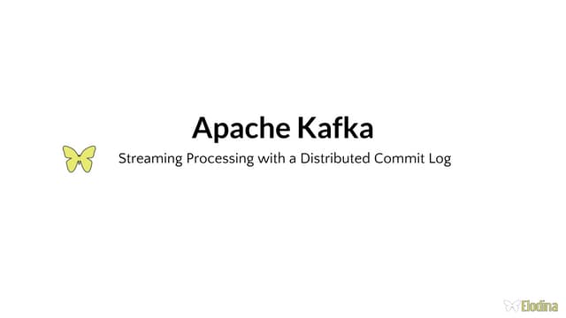 Streaming Processing with a Distributed Commit Log