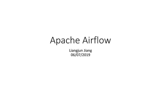 Apache Airflow Introduction