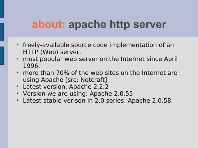 Apache Basics