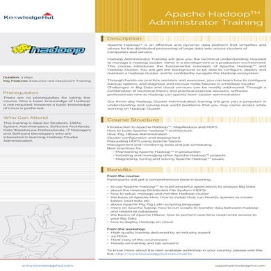 Apache hadoop-administrator-training