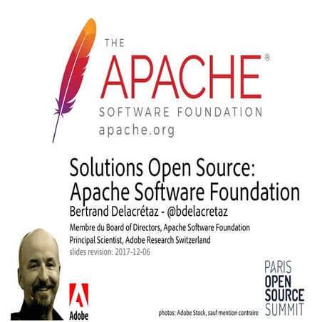 La Fondation Apache - keynote au Paris Open Source Summit 2017