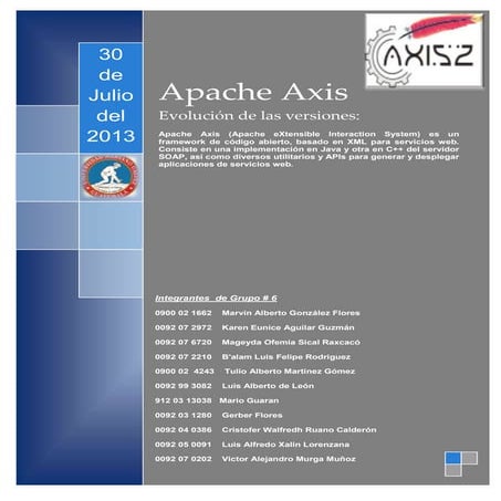Apache axis v1.1