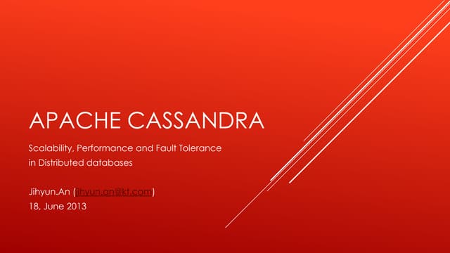 About "Apache Cassandra"