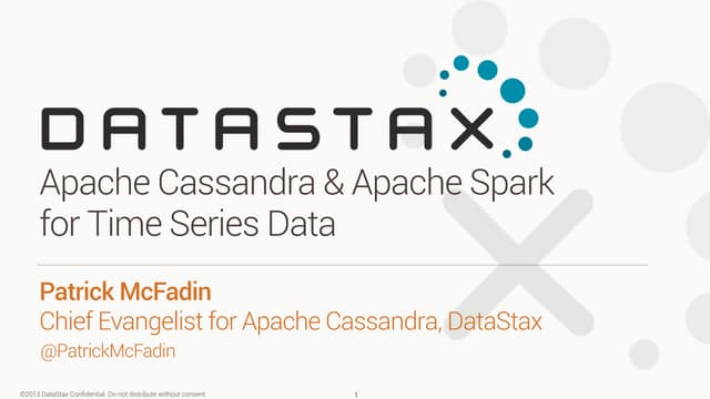 Apache cassandra & apache spark for time series data