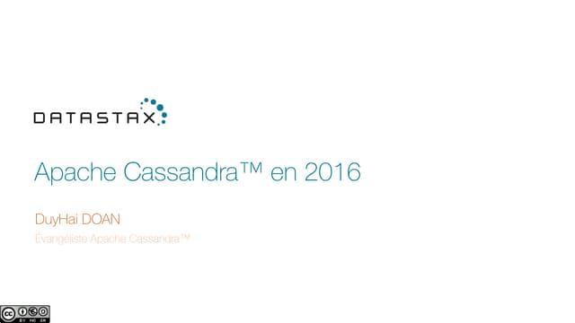 Apache cassandra in 2016