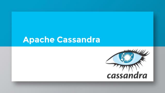 Presentation of Apache Cassandra 