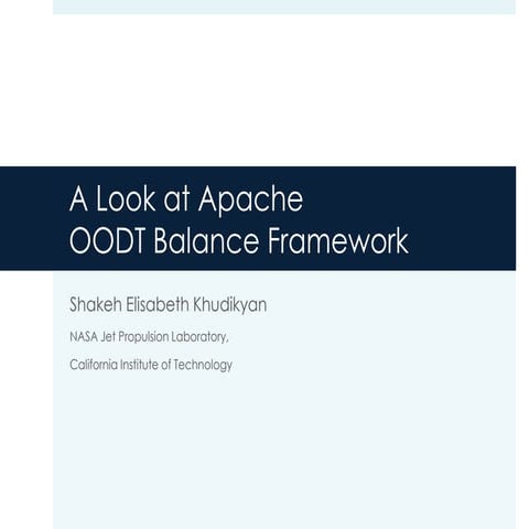 A look at Apache OODT Balance framework