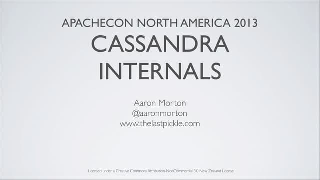 Apache Con NA 2013 - Cassandra Internals
