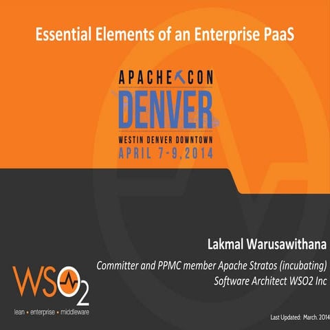 Essential Elements of an Enterprise PaaS