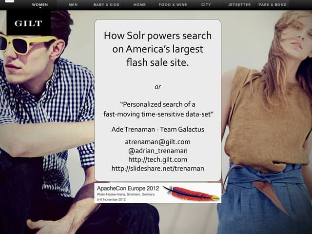 Personalized Search on the Largest Flash Sale Site in America